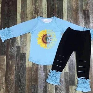 Sunflower leggings set